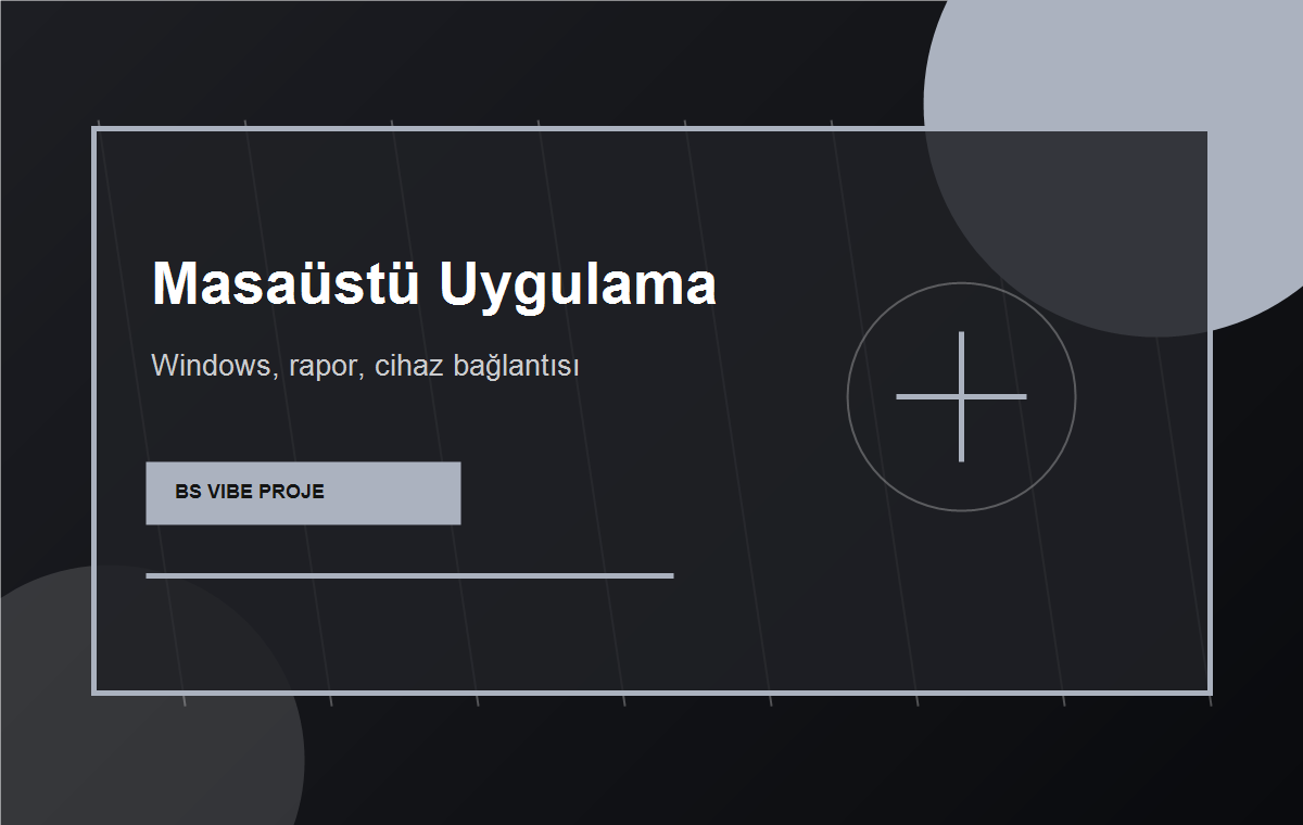Masaüstü uygulama proje alanı